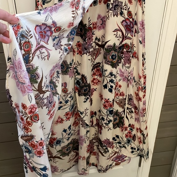 Patrons of Peace Boho Floral Front Wrap Maxi Dress S EUC - Picture 6 of 15